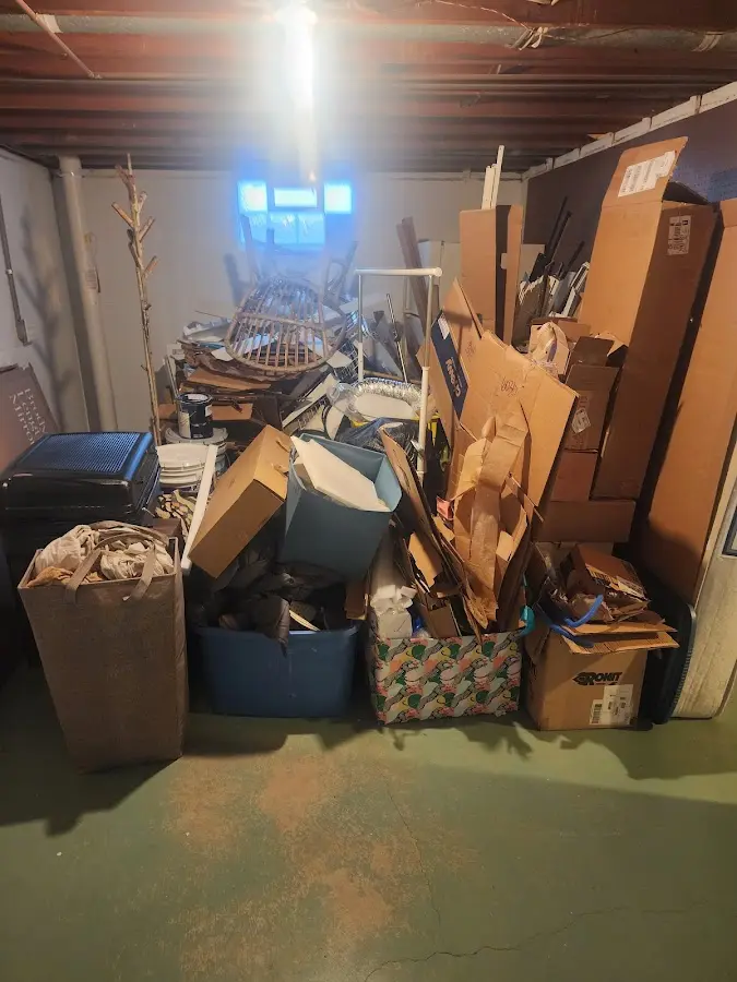 Roll-off dumpster container at job site for Concrete Dumpster Rental in Georgetown